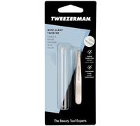 Tweezerman Mini Slant slanted tweezers mini with travel case Stainless 1 pc