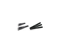 Tweezerman Stainless Steel Nail Clipper 2-Piece Set & Professional Nail Files Black