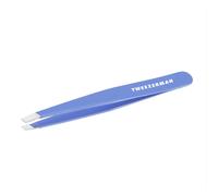 Tweezerman Stainless Steel Slant Tweezer - Eyebrow Tweezers for Women and Men (Lapis Blue)