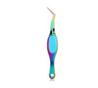 Tweezers Craft Crossing Lock Stainless Steel Multifunction Reverse Precision Nail for Eyelashes Jewelry Laboratory Multi-Colored