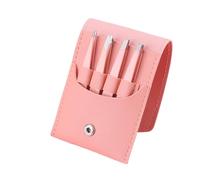 Tweezers Eyebrows 4Pcs Eyebrow Clips Multicolored Tweezers Set for Women Great Precision for Ingrown Hair Splinter Facial Removal Beauty Tool(Pink)