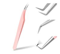 Tweezers for Eyelash Extension Professional Eyelash Tweezers for Single 2D 3D Eyelash Extension(Dolphin Morphology)