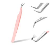 Tweezers for Eyelash Extension Professional Eyelash Tweezers for Single 2D 3D Eyelash Extension(Queen Pliers)