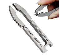 Tweezers for Men - 68x16x4mm Titanium Alloy Camping Tweezers with Bottle Opener Function, Duraable Multi-Purpose Tool with Compact Design, Handy Portable Accessory for Camping Hiking and Travel