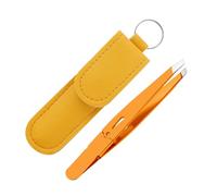 Tweezers for Men | Stainless Steel Facial Hair Pulling Tweezers - Brow Splinter Slanted Remover | for Beauty Plucking Grooming Brow Lash Face Purse Travel Women Men