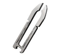 Tweezers for Women - 68x16x4mm Titanium Alloy Eyebrow Tweezer | Portable Keychain Travel Tweezers with Flat Head Clip and Bottle Opener | Precision Grooming Tool for Ingrown Hair Removal