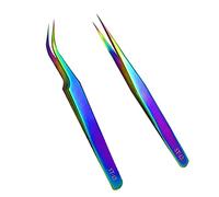 Tweezers Set, Diamond Painting Tools,Eyelash Extension Tweezer,Anti-Static Stainless Steel Curved of Tweezers for Diamond Painting, Electronics, Laboratory Work, Jewelry-Making, Craft, Soldering