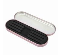 Tweezers Storage Box, Professional Portable Empty Organizer Case for Eyelash Extension Grafting Tweezers Beauty Makeup Tools(Rose Red)