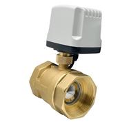 TWEFTPKD 1/2'' 3/4'' 1'' 1-1/4'' 2 Inch IP65 Waterproof Motorized Ball Valve 2 Way Brass Electric Ball Valve Big Metal Motor(12VDC-CR04,DN50)