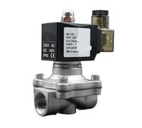 TWEFTPKD 1PCS solenoid valve 1/4" 3/8" 1/2" 3/4" 1" 2" water valve DC12V stainless steel valve moisture-proof(DC12V-VITON,DN50B Plus)