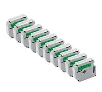 TWEJHX 10Pcs MK231 Labels Compatible With Label Tape MK-231 MK-131 MK-631 MK-221 MK-621 For Part Number MK231 Works With PT-70 Label Printer Models(10PK Black on Green)