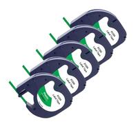TWEJHX 3~10PK 91201 91200 12267 Compatible With Printer Supplies Label Tape Plastic 91331 91221 Ribbon For Part Number 91201 91200 12267 91331 91221 Works With LT100H Label Printer(5PK 91204 Green)