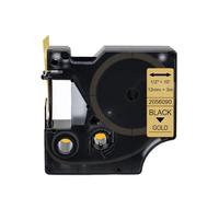 TWEJHX 45013 12mmx7m Labels Compatible With Label Printer Models LabelManager 160 280 210D For Part Number 45010 45015 45018 45024 45023(Gold Glitter)