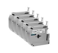 TWEJHX 5 10Pcs 12mm MK Label Tape MK231 MK-231 MK-131 431 631 Compatible With Label Printer Models PT-70 PT-80 For Part Number M-K231(5PK Black on Clear)