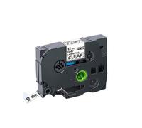 TWEJHX 6/912/18/24mm MultiColor Label Tape Laminated Works With 231 221 241 251 231 221 211 Compatible With Label Printer Models For Part Number H110(Black on Clear)