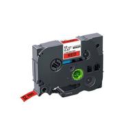 TWEJHX 6/912/18/24mm MultiColor Label Tape Laminated Works With 231 221 241 251 231 221 211 Compatible With Label Printer Models For Part Number H110(Black on Red)