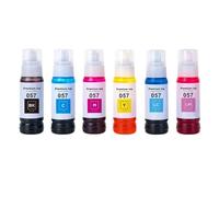 TWEJHX Compatible With 057ink Compatible Color Water Based Bottle Refill Bulk Inkjet Ink 057 For L8050 L18050 Printer Printer Models(1Set)
