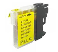 TWEJHX Compatible With Printer Models DCP-J125 185C 195C J315W DCP-145C 385C 535 LC38 LC39 LC61 LC65 LC980 LC985 LC990 LC1100 Ink Cartridge(Yellow)