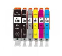 TWEJHX Compatible With Printer Models TS8750 TS8751 For Part Number PGI-530 CLI-531 PGI530 CLI531 530 531 Ink Cartridge