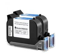 TWEJHX Ink Cartridge 12.7mm Black Fast Drying Water- Solvent Ink Compatible With Prime TIJ Handheld Inkjet Printer 1 2 3 5PC(2PC-BLACK)