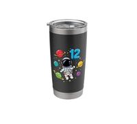 Twelfth Birthday Astronaut Planets 12th Cute Adorable Space Stainless Steel Insulated Tumbler