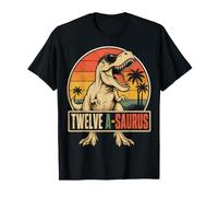 Twelve a Saurus 12th Birthday Dinosaur Lover 12 Years Old T-Shirt