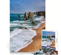 Twelve Apostles Coastline, Australia 1000-piece Puzzle for Adults Smart Exercise Soft Distraction Accurate Edges (50x75cm)