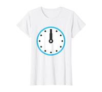 Twelve Clock Dial Twelve Watch Costume Value Graphic T-Shirt, Women, White, M