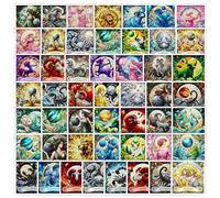 Twelve Constellation Stickers 50 Pcs Vinyl Cartoon Cool Zodiac Sticker for Laptop Water Bottle Skateboard Computer Car Motorcycle Bicycle Bumper Luggage,Waterproof Space Moon Decal for Adults Girls