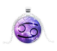 Twelve Constellations Necklace Glow Pendant Creative s Accessories Handmade