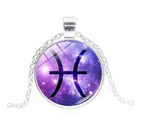 Twelve Constellations Necklace Glow Pendant Creative s Accessories Handmade