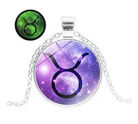 Twelve Constellations Necklace Glow Pendant Creative s Accessories Handmade Accessories