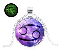 Twelve Constellations Necklace Glow Pendant Creative s Accessories Handmade Accessories