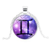Twelve Constellations Necklace Glow Pendant Creative s Accessories Handmade Accessories
