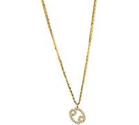 Twelve Constellations Zircon Necklace Women Golden Dainty Clavicle Chain Shiny Cz Guardian Choker Party Jewelry Gift