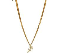 Twelve Constellations Zircon Necklace Women Golden Dainty Clavicle Chain Shiny Cz Guardian Choker Party Jewelry Gift