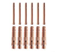 Twelve Copper Collet Bodies Perfectly Suited For Use With Various Types Of For TIG Welding Equipment in the For WP Range
