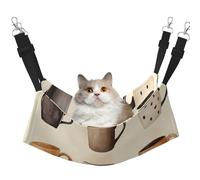 Twelve Cups Printed Pet Hammock - Sleeping Hammock For Cats, Rabbits, Ferrets, Puppies, Small Animals
