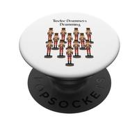 Twelve Drummers Drumming Twelve Days Of Christmas PopSockets Adhesive PopGrip