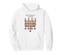 Twelve Drummers Drumming Twelve Days Of Christmas Pullover Hoodie