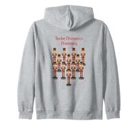Twelve Drummers Drumming Twelve Days Of Christmas Zip Hoodie