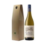 Twelve Green Bottles | Rickety Bridge Chenin Blanc 75cl | 12.5% ABV | Western Cape, South Africa | Crisp & Tropical Dry White Wine | Branded Gift Box