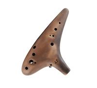 Twelve-hole Plain-fired Alto F Key Earth-colored Ocarina 12-hole Student Beginner Ocarina Musical Instrument ocarina instrument