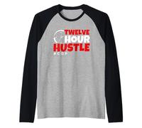 Twelve Hour Hustle #COP Law Enforcement Police Raglan Baseball Tee