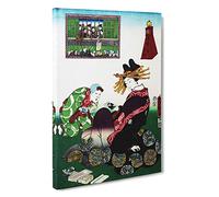 Twelve Hours of Spring by Utagawa Kunisada Canvas Print | Gallery Wrapped 30mm Frame Wall Art | 30x20 inches | Ready to Hang | Modern Landscape Picture | Living Room Bedroom Lounge Office