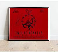 Twelve Monkeys Bruce Willis Movie Film Promo :: A Huge 30"x24" Poster Print Vintage Retro Reproduction Perfect For Home Bedroom Living Room