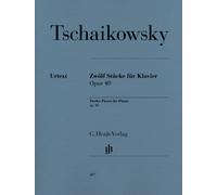 Twelve Piano Pieces op. 40 piano Tchaikovsky G. Henle Verlag Paperback