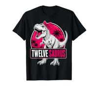 Twelve Saurus 12th Birthday Dinosaur Lover 12 Years Old T-Shirt