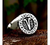 Twelve Signs Of The Zodiac Constellation Ring Stainless Steel Fashion Ring Gift-11-Aries