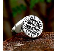 Twelve Signs Of The Zodiac Constellation Ring Stainless Steel Fashion Ring Gift-12-Sagittarius